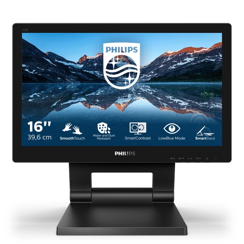 Philips 162B9T 00 Monitor PC 39,6 cm (15.6") 1366 x 768 Pixel HD LCD Touch screen Nero