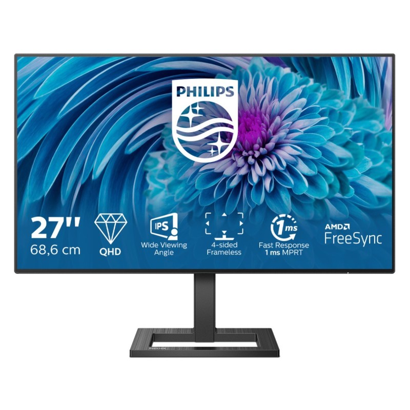 Philips E Line 275E2FAE 00 Monitor PC 68,6 cm (27") 2560 x 1440 Pixel 4K Ultra HD LED Nero