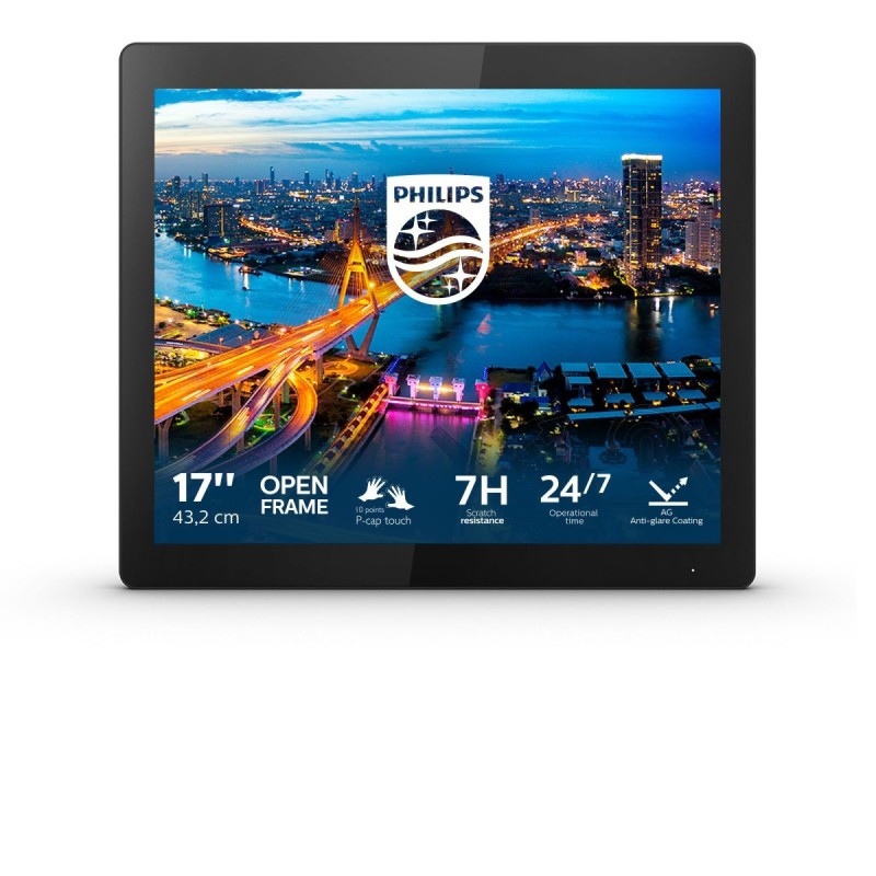 Philips B Line 172B1TFL 00 Monitor PC 43,2 cm (17") 1280 x 1024 Pixel LED Touch screen Nero