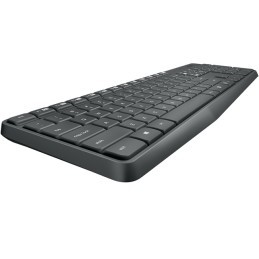 Logitech MK235 tastiera Mouse incluso RF Wireless Ungherese Grigio