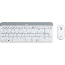 Logitech MK470 tastiera Mouse incluso RF Wireless QWERTY Nordic Bianco