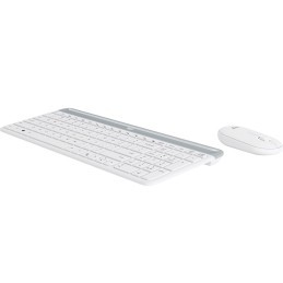 Logitech MK470 tastiera Mouse incluso RF Wireless QWERTY Inglese Bianco