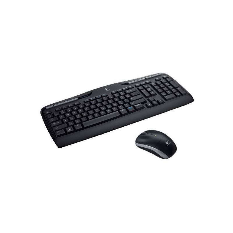 Logitech Wireless Combo MK330 tastiera Mouse incluso RF Wireless QWERTY Inglese Nero