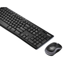 Logitech Wireless Combo MK270 tastiera Mouse incluso USB QWERTZ Tedesco Nero