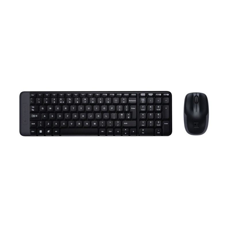 Logitech Wireless Combo MK220 tastiera Mouse incluso RF Wireless QWERTZ Ceco Nero