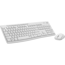 Logitech MK295 Silent Wireless Combo tastiera Mouse incluso USB QWERTY Inglese Bianco