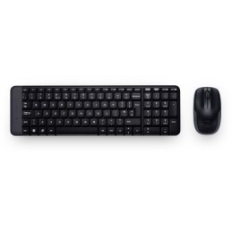 Logitech Wireless Combo MK220 tastiera Mouse incluso USB Portoghese Nero