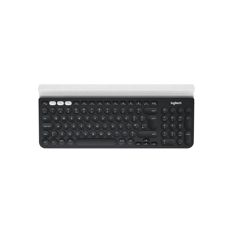 Logitech K780 Multi-Device Wireless Keyboard tastiera RF senza fili + Bluetooth QWERTY Italiano Grigio, Bianco