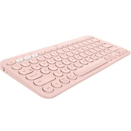 Logitech K380 Multi-Device tastiera Bluetooth QZERTY Inglese Rosa