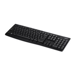 Logitech Wireless Keyboard K270 tastiera RF Wireless QWERTY Inglese Nero