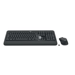 Logitech Advanced MK540 tastiera Mouse incluso RF Wireless QWERTY Russo Nero, Bianco