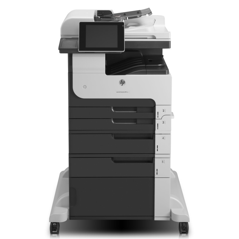 HP LaserJet Enterprise Multifunzione M725f, Bianco e nero, Stampante per Aziendale, Stampa, copia, scansione, fax, ADF da 100